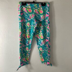 Girls Lilly Pulitzer Guac and Roll print Maia Leggings Sz XL (12/14)